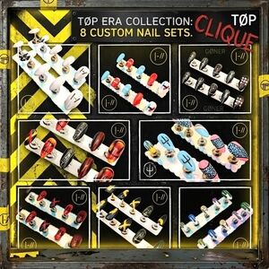Handcrafted Twenty One Pilots Era collection Med Almond Press-On Nails Handmade